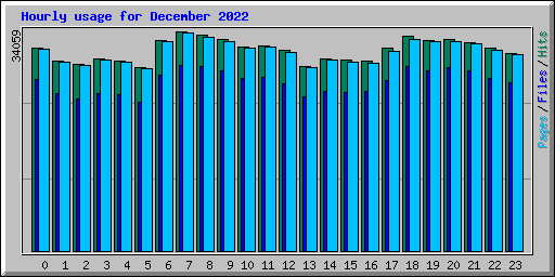 Hourly usage for December 2022