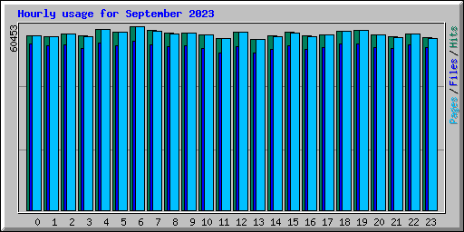 Hourly usage for September 2023