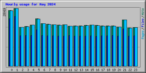 Hourly usage for May 2024