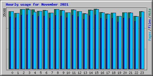 Hourly usage for November 2021