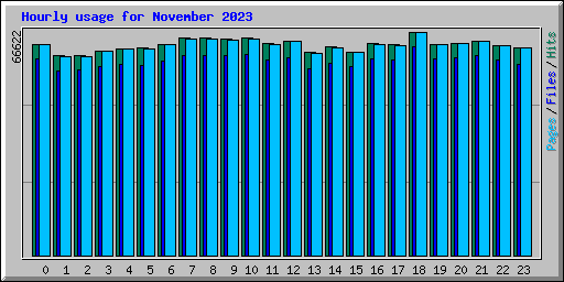 Hourly usage for November 2023