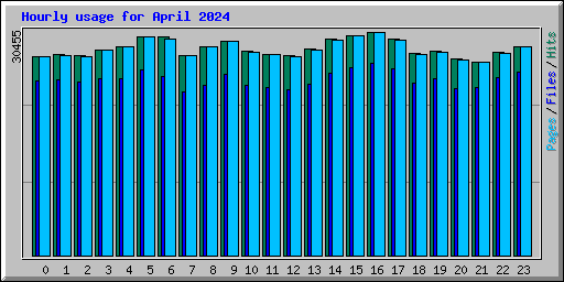Hourly usage for April 2024