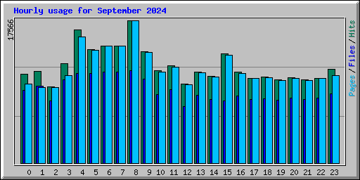 Hourly usage for September 2024